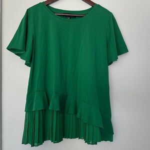 NWOT Eloquii Green Short sleeve Top Tee 14/16